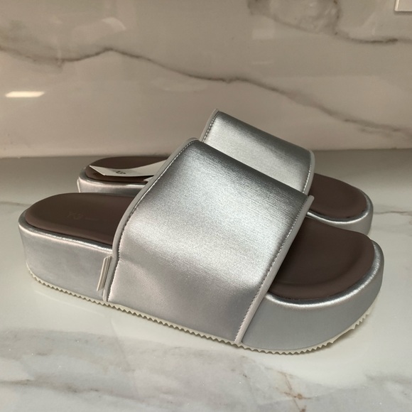 Y-3 Yohji Yamamoto x Adidas Slides Metallic Unisex Sz 7 - Picture 1 of 9